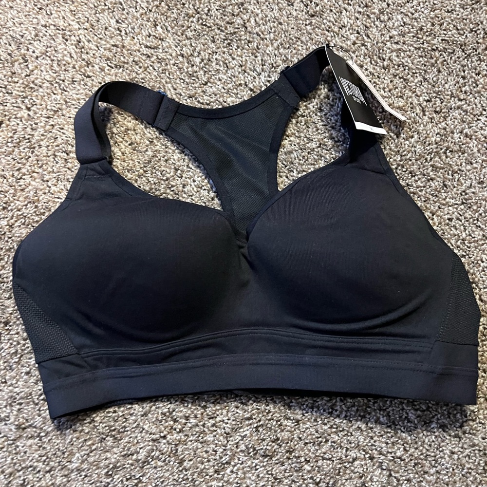 NWT Victoria Secret Black Racerback Sports Bra - Unbranded